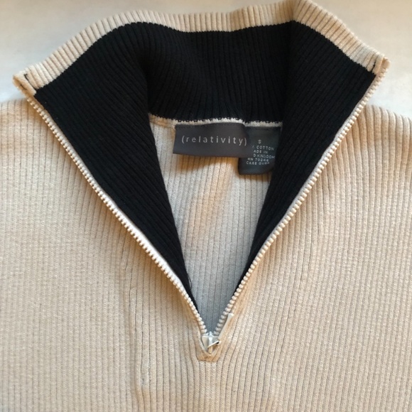 Relativity Front Zip Turtleneck Sweater - Picture 3 of 14
